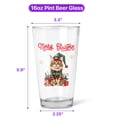 thumbnail image 5 of Merry Christmas Meowy Catmas Xmas Noel Maine Coon Elf Candy Cane Snow 16oz Pint Beer Glass Mug Cat Lover Kitten Owner Gifts Beer Glasses Cup - 13017, 5 of 5