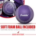 thumbnail image 5 of Franklin Sports Meshtek Kids Teeball Glove + Ball Set, 9.5 in, Purple/Silver, Left Hand Throw, 5 of 7