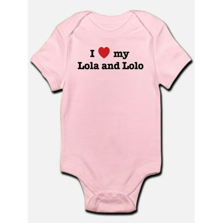 

CafePress - I Love My Lola And Lolo Infant Creeper - Baby Light Bodysuit