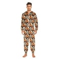 thumbnail image 6 of joogoo Cool Fox with Sunglasses Unisex Adults Onesies Pajamas Jumpsuits L, 6 of 7