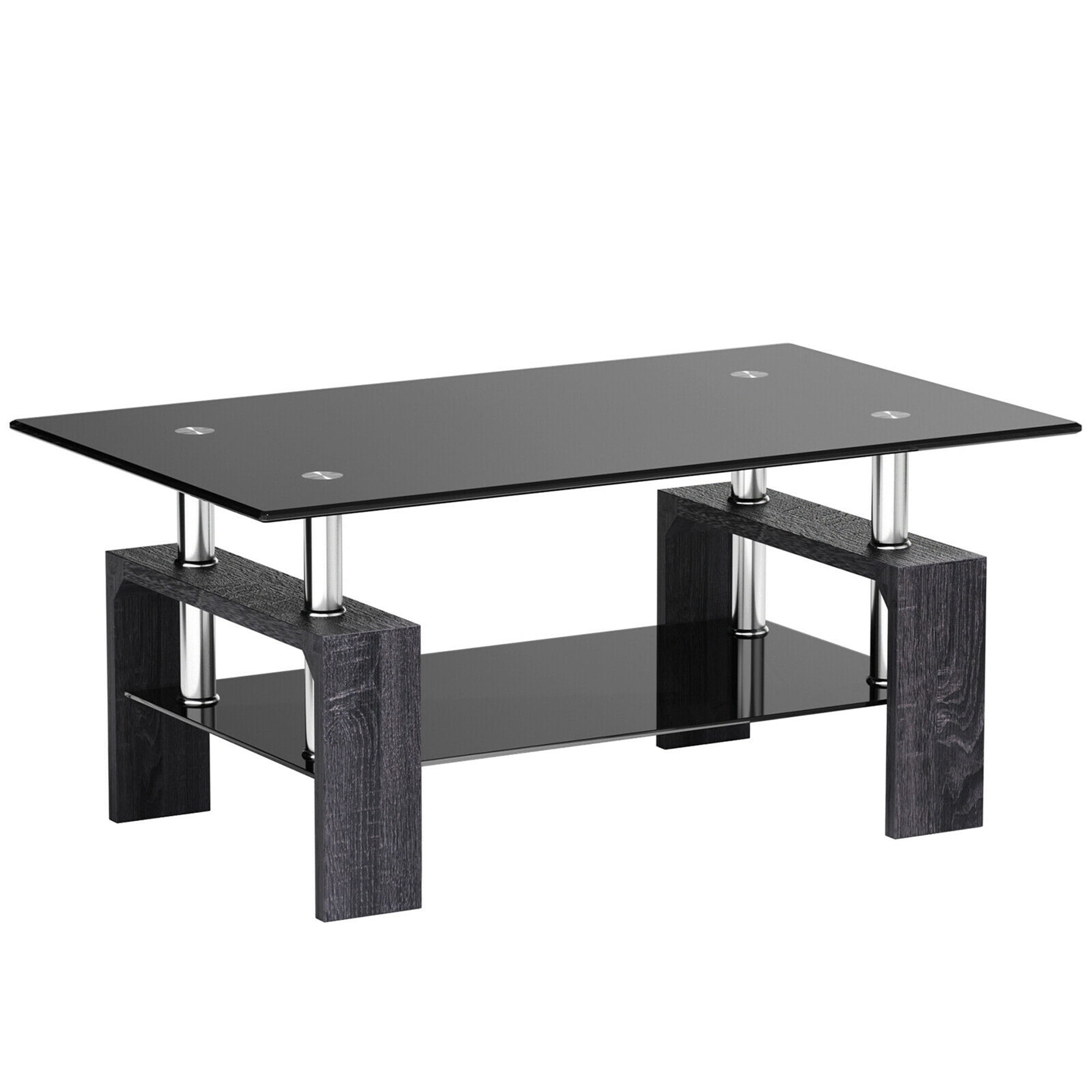 black glass coffee table the range