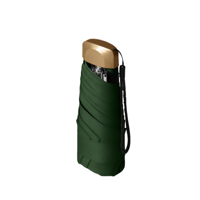 Wosthever Sunny Umbrella Rain Cover Dulce regalo Cápsula de moda Suministros de verano Dulce regalo Artesanía Atractivo para niña Paraguas de lluvia Verde