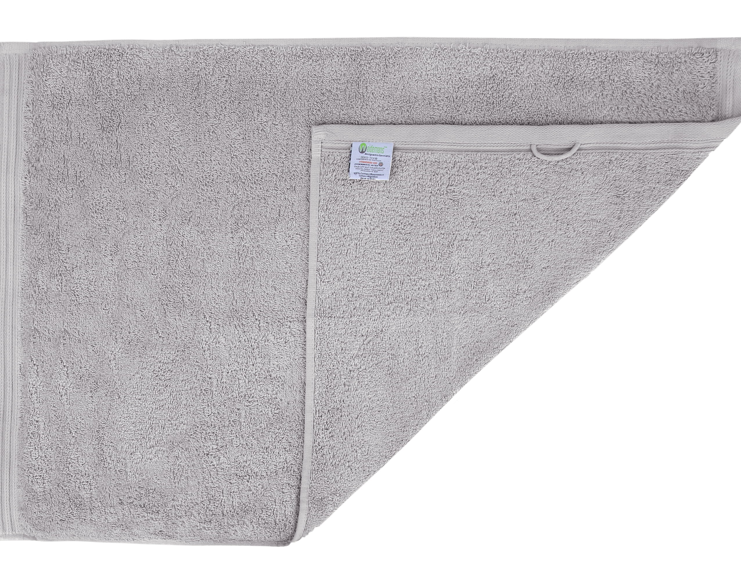 Premium 8 Pieces Towel Set including 2 Bath Towels 30" x 56", 2 Hand Towels 18" x 30" and 4 Washcloths 13" x 13" - Color: Silver |100% Cotton |Machine Washable high Absorbency
