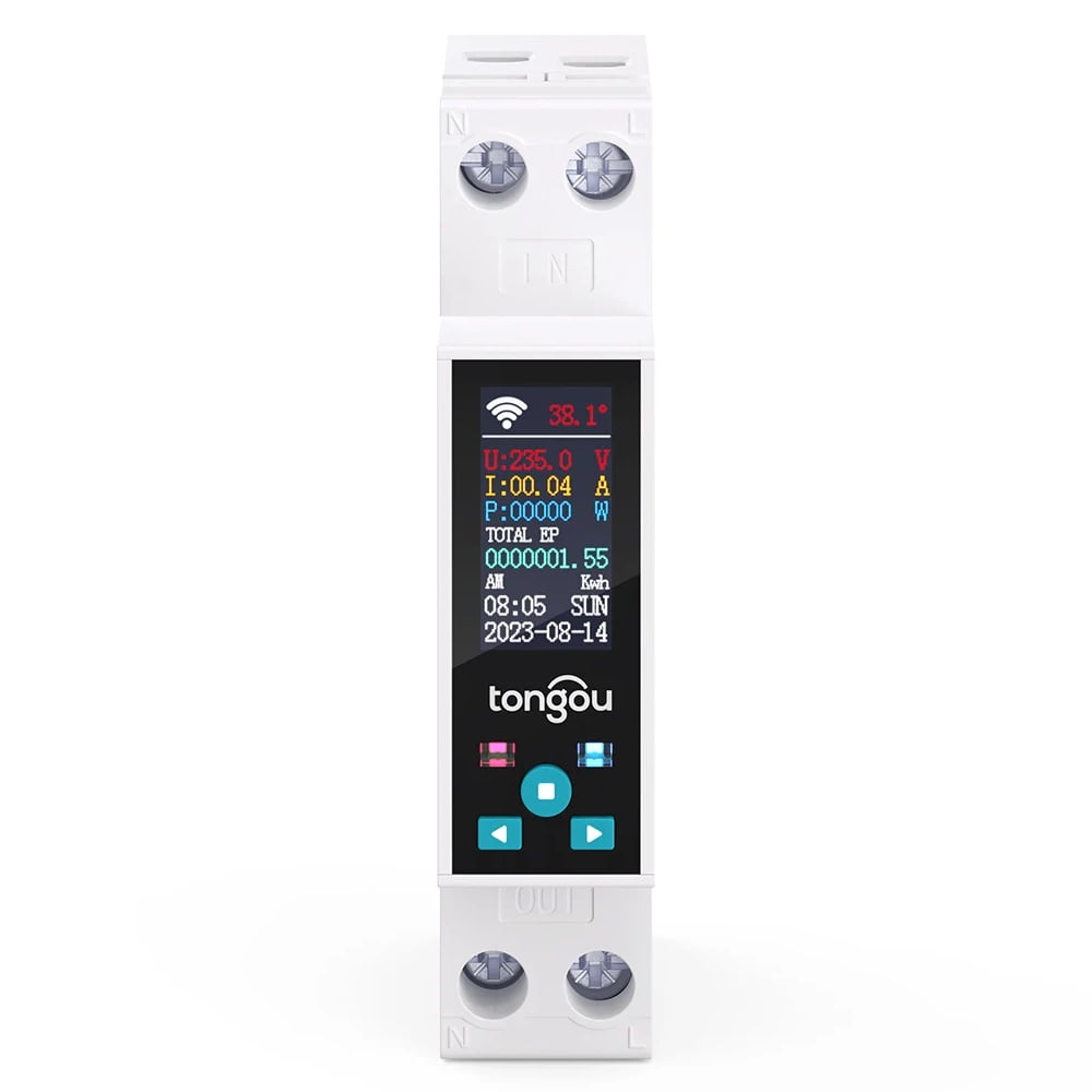 Electricity meters,Led Meter Relay App - App Function Compatible Kwh Meter And Function App Meter Din Rail Wifi Din Function - 35mm Din Meters Function Switch Meter Function Kwh Meter Circuit