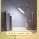thumbnail image 5 of Lámpara de lectura con luces nocturnas ajustables de madera creativas, lámpara portátil, luz con carga USB, 5 of 5
