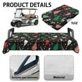 thumbnail image 6 of Yuyamidu Xmas Tree Flannel Golf Cart Seat Covers Reindeer Club Car Seat Cushion Covers for More 2 Person Seats Christmas Warm Golf Cart Seat Towel Blanket, 6 of 8