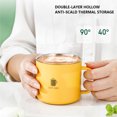 thumbnail image 2 of Ounissouiy Reemplazo de taza de acero inoxidable Aislamiento térmico 300 ml Estilo simple A prueba de golpes Doble capa Hogar Dormitorio Frasco de taza de Teteras Amarillo Ounissouiy HA081643-02, 2 of 6