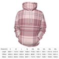 thumbnail image 2 of Pink Plaid Pattern Fabric 3d Sweatshirts Hoodie Fashion Casual Personality Men's Women Street Hoodie Pullovers Long Sleeve Comfortable Top, 2 of 6