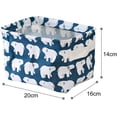 thumbnail image 2 of Panier de Rangement en Tissu, 4 Pcs Petit Panier de Rangement pour Table de Maquillage, pour Bureau (Animal), 2 of 5