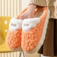 thumbnail image 5 of GPOECD Women Slippers For Home Stylish Comfortable Lined Slip-On Design With Flat Sole For Cozy Autumn And Winter Wear Indoor Slippers,Red,6.5, 5 of 5