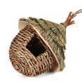 thumbnail image 3 of Bird Hanging Grass House Outdoor Hummingbird Nest Bird House Bird House Hanging Straw Bird Nest, 3 of 5