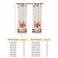 thumbnail image 6 of Fsddascl Pink Pumpkin Blackout Curtains for Bedroom/Living Room, Thermal Insulated Kitchen Curtains, Thanksgiving Fall Flower Maple Leaf Plaid Grommet Darkening Window Treatment Drapes 42"x63"x2, 6 of 6
