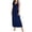 Navy, variant on Bovxnpu Women's Nightgown Sleeveless Sleepshirt Long Maxi Pajama Dress Nightshirt Cotton V-Neck Soft Lace Loose Nightgown Sleepwear