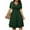 Green, variant on CHGBMOK Womens Plus Size Dresses Short Sleeve Wrap V-Neck Sundress Casual Summer Wedding Guest Cocktail Dress Black