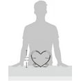thumbnail image 2 of Three Star Import & Export ZB1190 Wine Bottle Holder, 2 Bottles in a Heart, 2 of 2