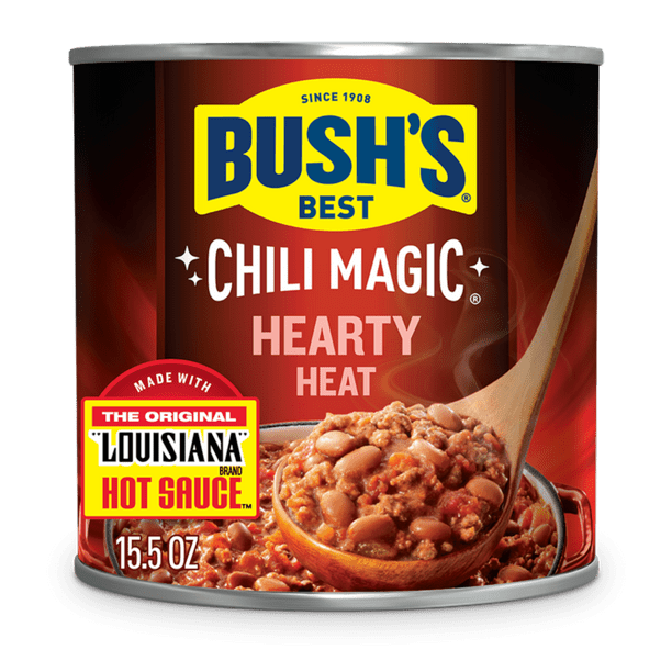 Bush's Chili Magic Hearty Heat Chili Starter, 15.5 oz, Can