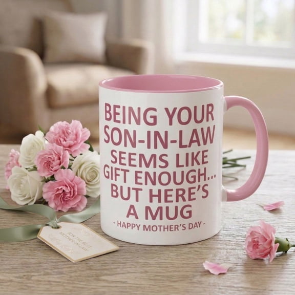 Mother's Day Gifts for Mother In Law Funny Coffee Mug, 11oz Ceramic Tea Cup from Son in Law (Multiple Colors)