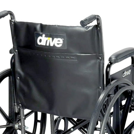 Drive Medical SSP220DDA-SF Silver Sport 2 Wheelchair with 20 Inch Wide Seat