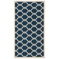 thumbnail image 5 of SAFAVIEH Courtyard Estelle Geometric Indoor/Outdoor Area Rug, Navy/Beige, 6'7" x 6'7" Square, 5 of 10