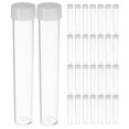 thumbnail image 1 of Miangastore 50pcs Clear Plastic Tubes with Caps for Glitter Beads and Craft Storage Transparent Tube Containers Small Beads Container Glitter Containers, 1 of 8