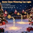 thumbnail image 2 of Christmas Solar Kettle Lights, Garden Lawn Decorative Lights, LED Santa Claus Watering Can Light with Iron Construction, Ideal for Holiday Yard Display and Outdoor Christmas Decorations (Warm White), 2 of 9