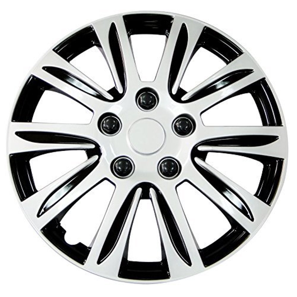 Wheel Cover, 14 Inch Silver Label Premier For Jeep Vw Toyota Honda