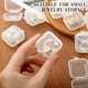 thumbnail image 3 of Mini Joyero Transparente, 24 Piezas Apilables, Transparentes, Con Bordes Sin Costuras, Pequeña Caja Organizadora, Portátil, Multiusos Con Tapa Para Cuentas Para Viajes, 3 of 7