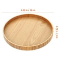 thumbnail image 5 of Round Wooden Serving Tray - Delicate Wood Plate for Coffee, Cake, Fruit, and Home Decor Use, 5 of 6