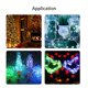 thumbnail image 5 of Luces parpadeantes románticas que cambian de color, cadena de cobre flexible de 5 m con control remoto de 24 teclas, diseño impermeable para decoración interior y exterior, luces de hadas a batería, 5 of 8