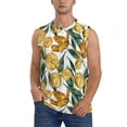 thumbnail image 2 of Picia Yellow Tulips mens Cotton Tank Undershirts , Moisture-wicking Ribbed Tanks, Lightweight Cotton Tank Undershirts-X-Large, 2 of 8