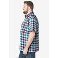 thumbnail image 3 of KingSize Men's Big & Tall Plaid Wrinkle-Resistant Short Sleeve Button Down, 3 of 6