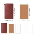 thumbnail image 5 of Zeiwohndc Portable A6 Leather like Notebook with Removable Inserts Minimalist Design, 5 of 10