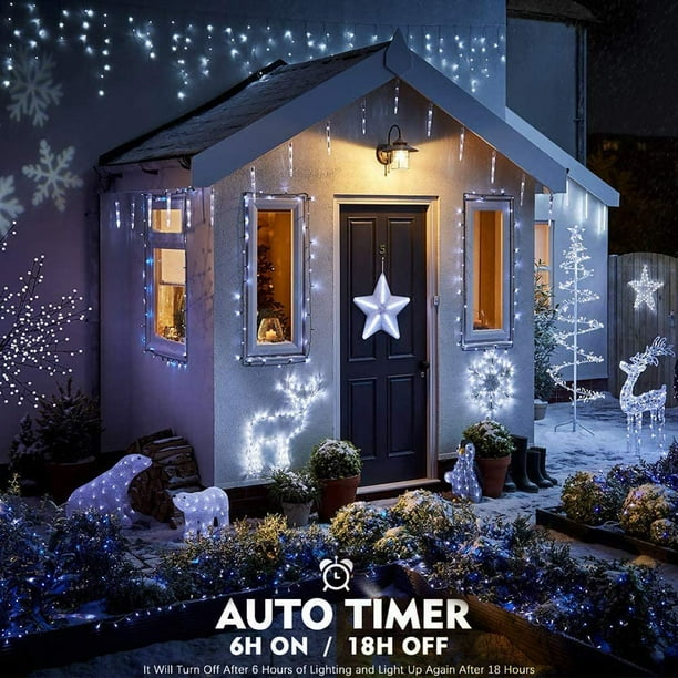 Battery operated icicle christmas lights deals