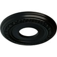 thumbnail image 3 of Ekena Millwork 12 1/4"OD x 4"ID x 1 1/8"P Jackson Ceiling Medallion (Fits Canopies up to 7 3/8"), Hand-Painted Jet Black, 3 of 8