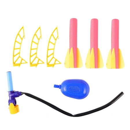 

Children Pneumatic Launcher Toy EVA Air Rockets Toys Creative Space Launcher Catapult for Outdoor (Random Color)