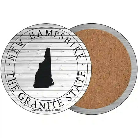 

New Hampshire Granite State Novelty Circle Coaster Set of 4 CC-1819 3.5 Coaster (Sets of 4) (CC)