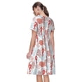 thumbnail image 6 of Vsdgher Tropical Corals Seahorse for Womens Summer 2025 Casual Midi Maxi Dresses Lightweight Short Sleeve Round Neck Beach Dress -Large, 6 of 7