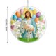 thumbnail image 4 of Adorno de Pascua de Jesús con huevos de conejito cristianos, coloridos huevos de Pascua y adorno de conejo estilo vitral, adornos de lirio/cruz con temática de Dios, regalos religiosos navideños cató, 4 of 5