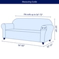 thumbnail image 4 of Subrtex 1-Piece Stretch Sofa Slipcover Non Slip Couch Cover (Loveseat, Black), 4 of 9