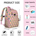 thumbnail image 6 of Pineapple Artwork Print Backpack, Waterproof Lightweight Multi-Compartment Bag with Buckle, Spacious Gift for Study and Daily Carry, 6 of 6
