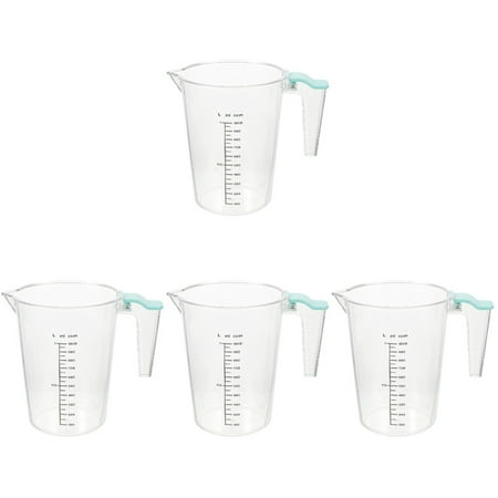 

HOMEMAXS 4pcs Transparent Graduated Cup Kitchen Baking Measuring Jug Measuring Container