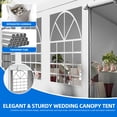 thumbnail image 5 of Dextrus 20x40ft Outdoor Heavy Duty Party Tent, Arch Top Canopy with Galvanized Frame, Removable PVC Sidewalls, Wedding & Event Shelter, White, 5 of 10