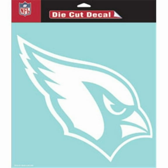 Arizona Cardinals Decal 8x8 Die Cut White