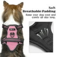 thumbnail image 5 of No Pull Dog Harness, Adjustable Dog Walking Harness with Breathable Padded Vest, Pink/XL, 5 of 9