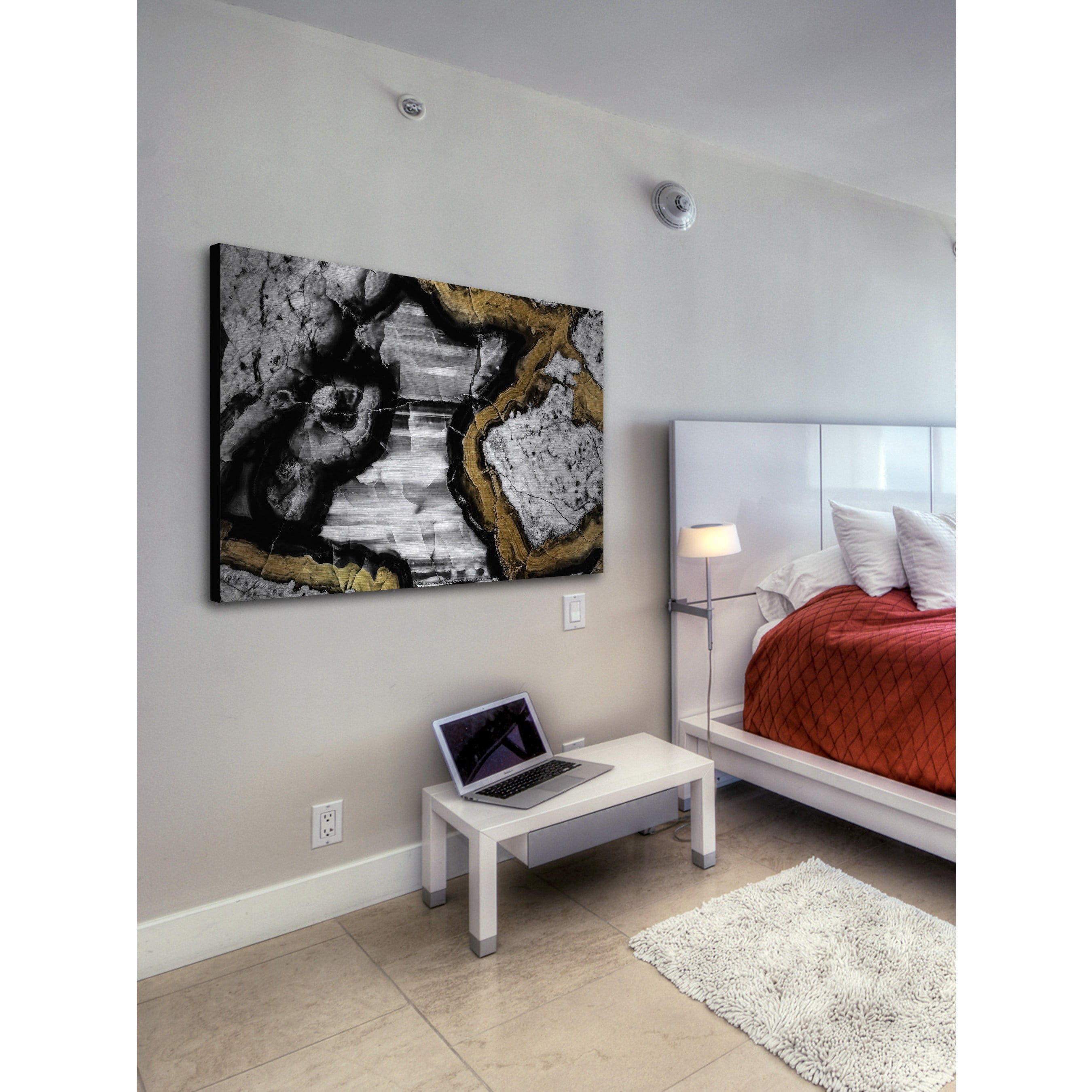 Marmont Hill - "Center Caving" Painting Print on Brushed Aluminum