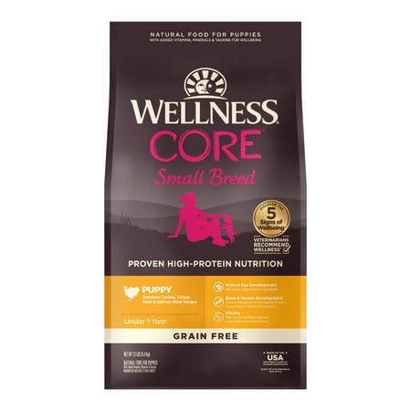Wellness CORE Natural Grain Free Dry Dog Food, Small Breed Puppy, 12-Pound Bag
