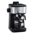 thumbnail image 4 of 4 Shot Steam Espresso Maker with Frothing Wand, Black/Stainless Steel Finish, 4 of 6