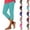 #02 Light Blue, variant on Capri Leggings for Women Pull on Stretch Cropped Pants Slim Fit Soft Knit Lounge Bottom Everyday Wear Casual Comfy,M,#02 Army Green