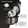 thumbnail image 2 of Buffalo Titanium Grey IH SMART COOKER, Rice Cooker and Warmer, 1.8L, 10 cups of rice, Non-Coating inner pot, Efficient, Multiple function, Induction Heating (10 cups), 2 of 6