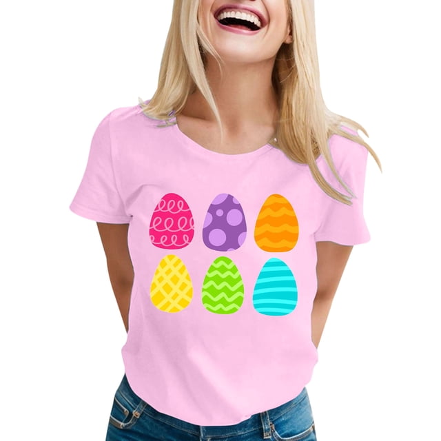 T-shirt Décontracté pour Femmes Polyester pour Quotidien et Toute Occasion